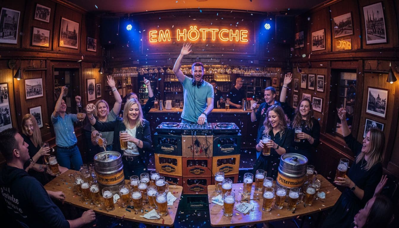 Christmas party with DJ Thomas on 23 Dec 2026 at Em Höttche Bonn